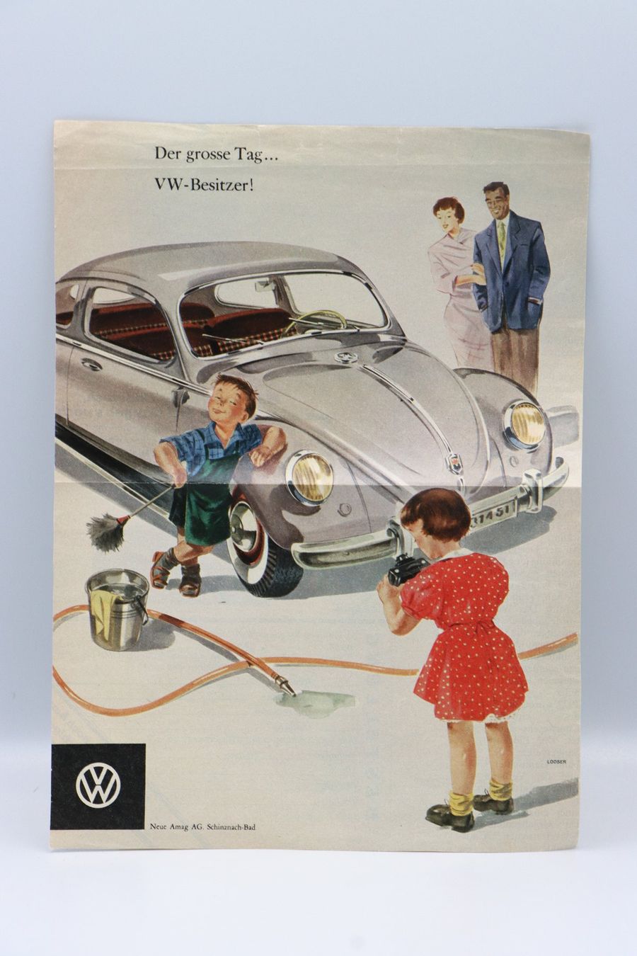 VW Documenti: VW Käfer Zeitungsausschnitt aus circa 1959 – Usato da Bühl b.Aarberg venduto da Collectorpassions