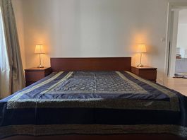 King Sized bed with Mattress and End Tables