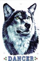 WOLF Motorrad Aufkleber Sticker 1 Bogen 27 x 18 cm ST050