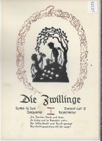 Horoskop - Die Zwillinge - Scherenschnitt