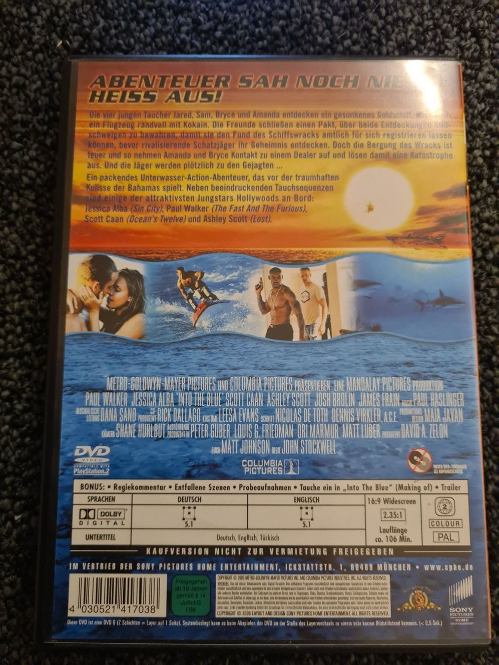 Tutti i DVDs: INTO THE BLUE (10541) – Usato da Ruswil venduto da jan_bxl5 1