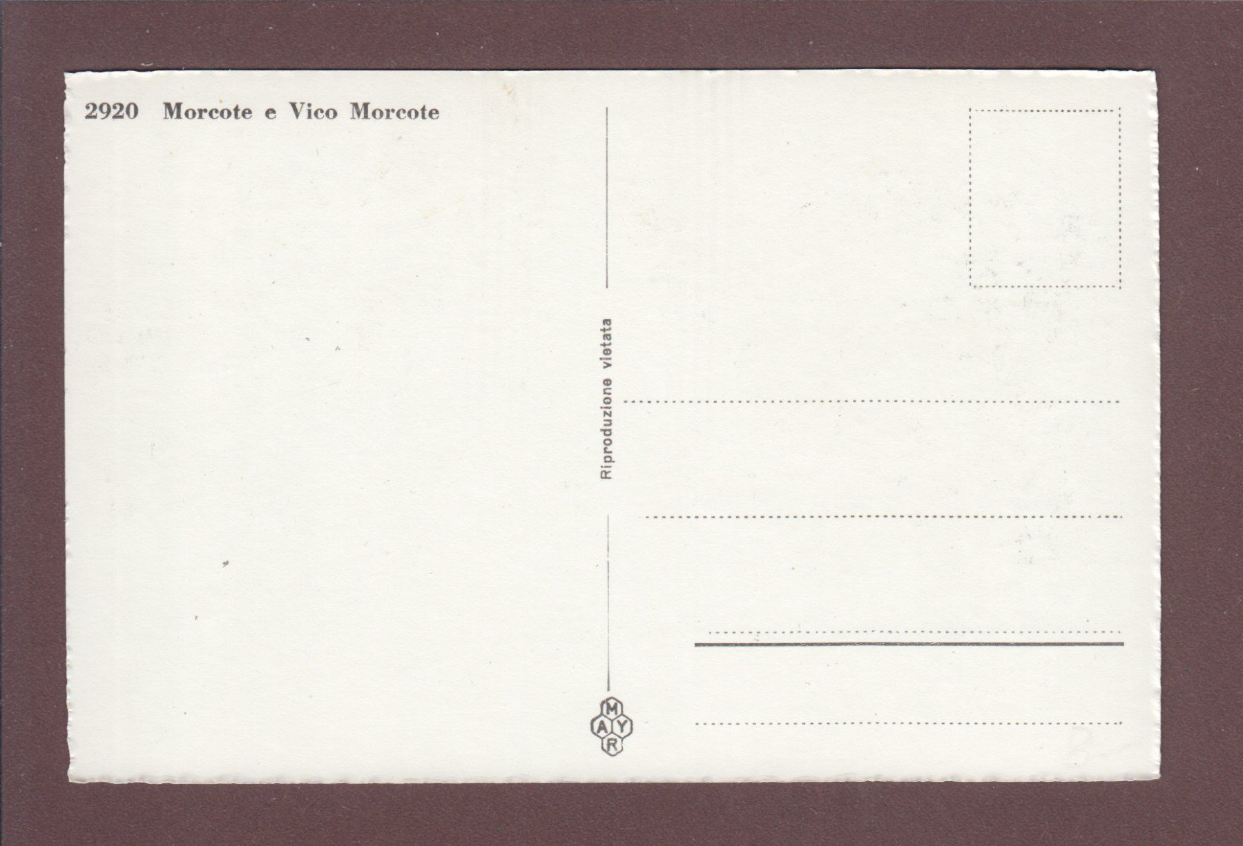 Cartoline postali: MORCOTE e Vico Morcote – Usato da Pully venduto da nicecards 1