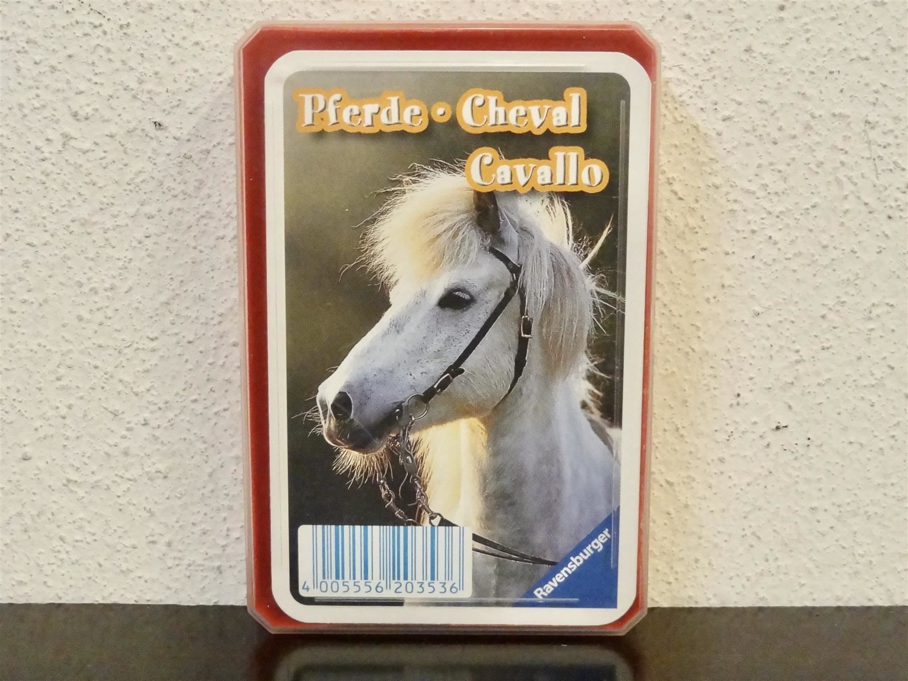 Ravensburger Giochi: Quartett TIER-QUARTETT PFERDE PFERD – Usato da Kerzers venduto da wisaundso