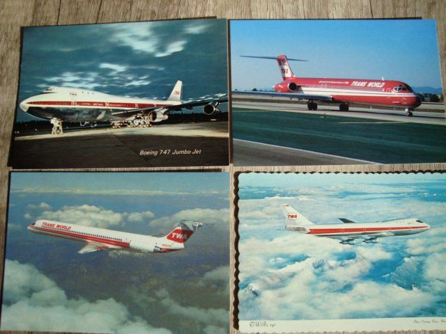 Cartes postales: TWA Trans World Airlines (USA)10 Verschiedene Ansichtskarten – Neuf avec emballage d'origine à Thun par Abigboss 2