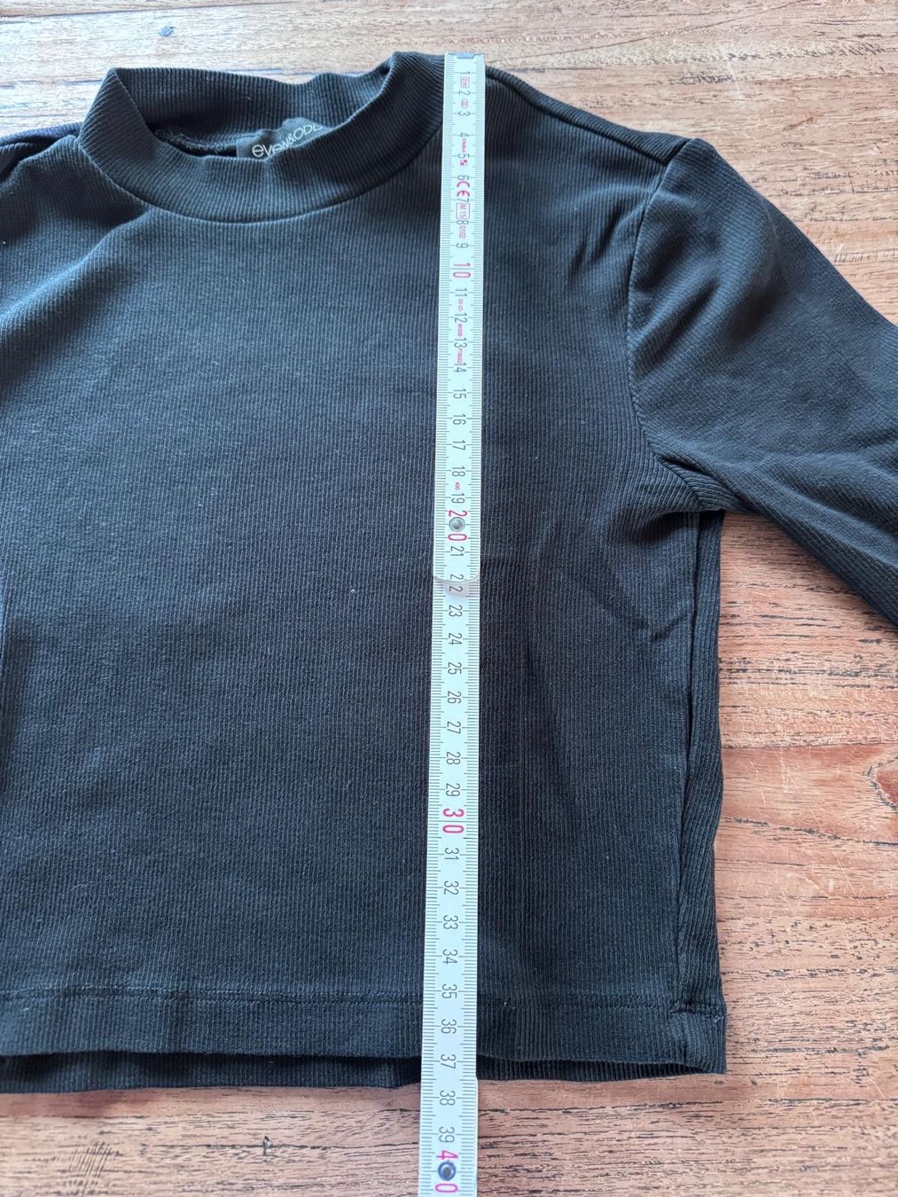 Top: Even&Odd langarm crop Top_Shirt. Schwarz. – Usato da Zürich venduto da Sunnyflower97 6