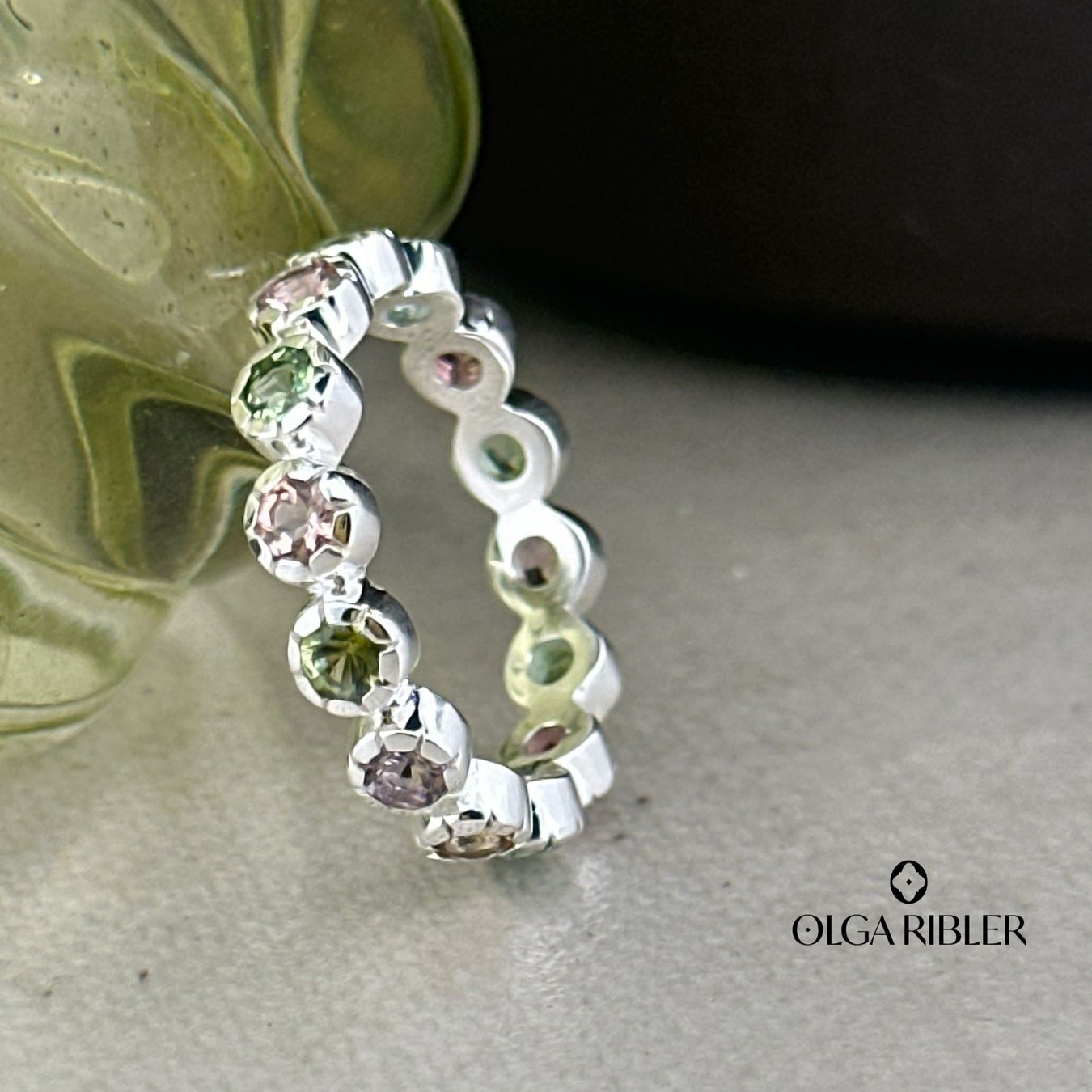 Olga Ribler Anelli: Memory Ring -Turmalinen  -  Sterling Silber 925 - Grösse 56 – Nuovo (secondo la descrizione) da Luzern venduto da Schmuckoutlet 4