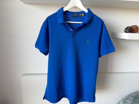 Polo Ralph Lauren Poloshirt XL (Slim Fit), Mittelblau