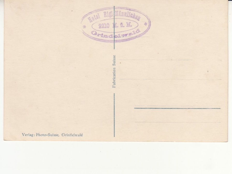Cartes postales: Männlichen Hotel ca. 1930 – D'occasion à Bürglen TG par StampGraf 1