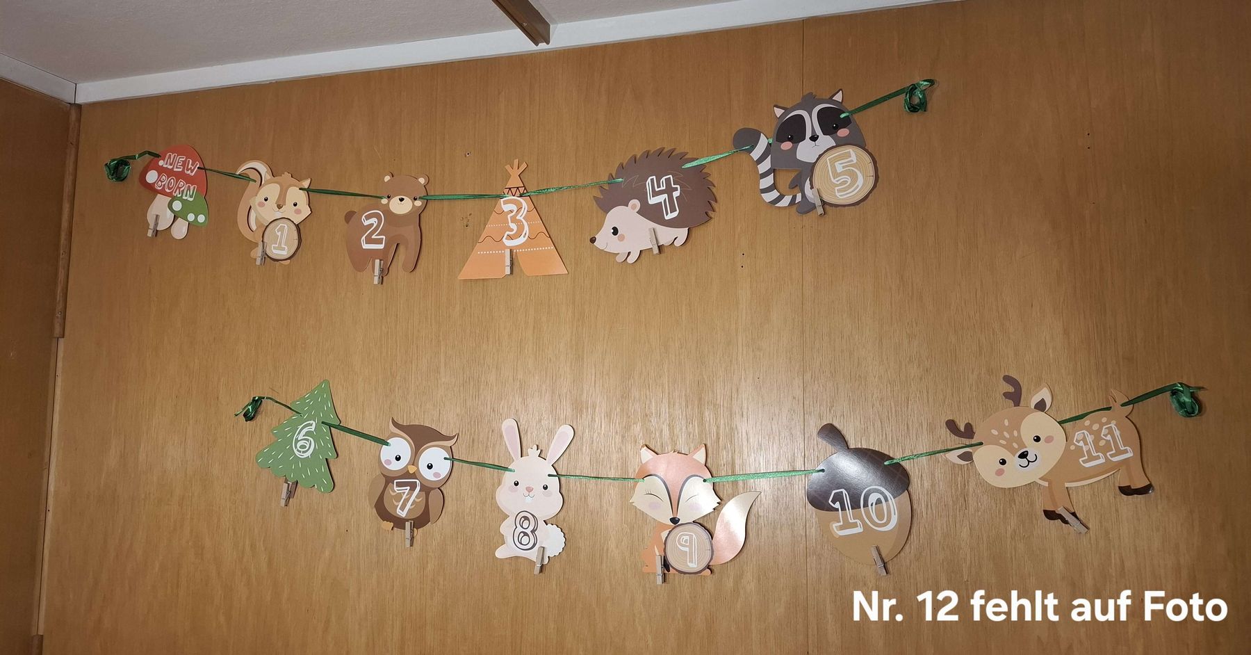 Alle Dekorationen: Geburtstagsgirlande/-deko Waldtiere – Gebraucht aus Ebnat-Kappel von fpe.