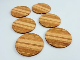 6er Set Holz Untersetzer - schönes Design für dein Zuhause!