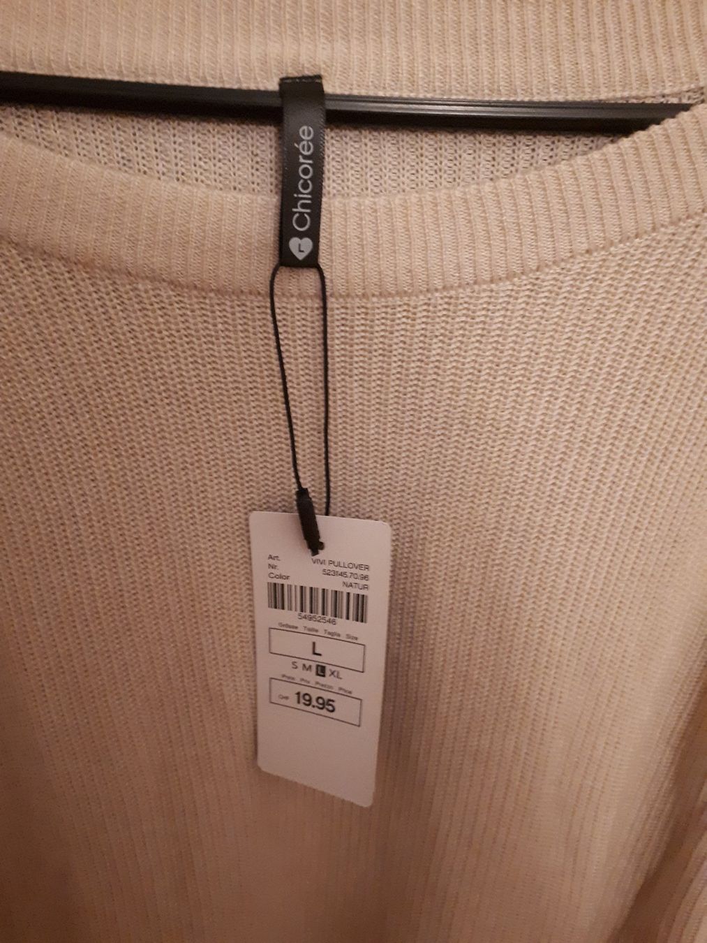 Pullover & Sweatshirts: Pullover leicht hellbeige Damen Chicorée Grösse L / M – Neu und originalverpackt aus Basel von him_5r5n 1