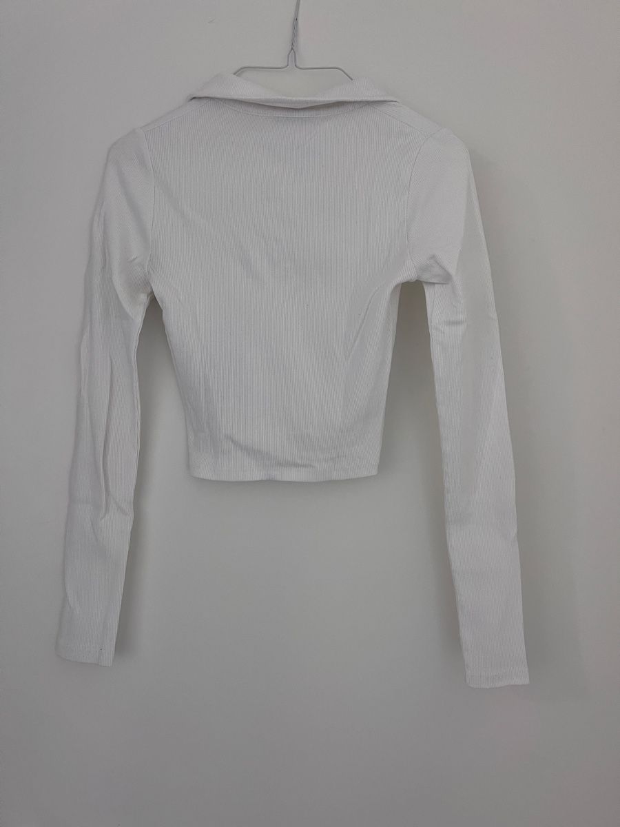 Polo-Shirts: Weisses Langarm-Poloshirt – Gebraucht aus Zürich von man_nq66 2