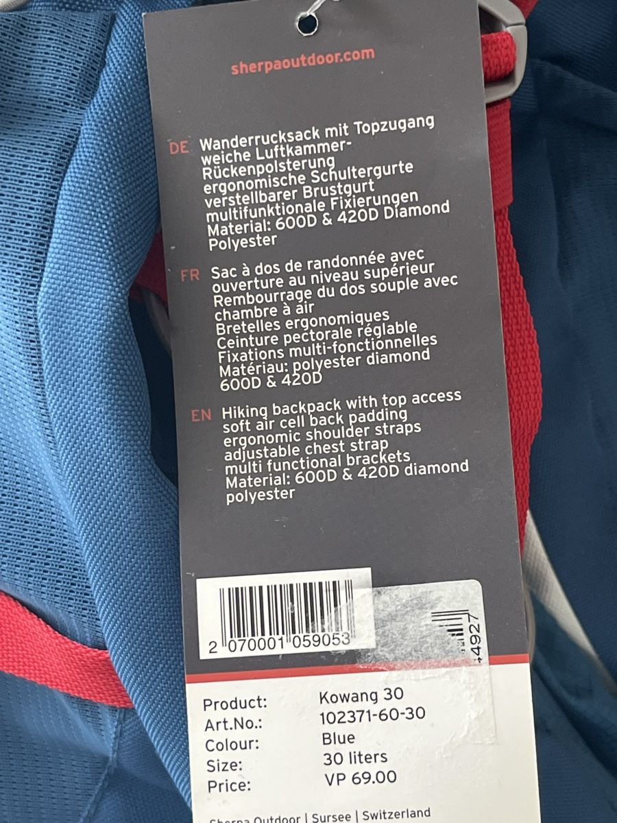 Zaini: Wanderrucksack Sherpa Kowang 30 – Nuovo (secondo la descrizione) da Suhr venduto da rugeli02 3