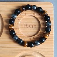 Tigerauge / Hämatit / Obsidian Armband Mineralien Stein