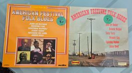 American Festival Folk Blues Schallplatten, 2 Stück!