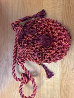 Multicolor knitted shoulder bag