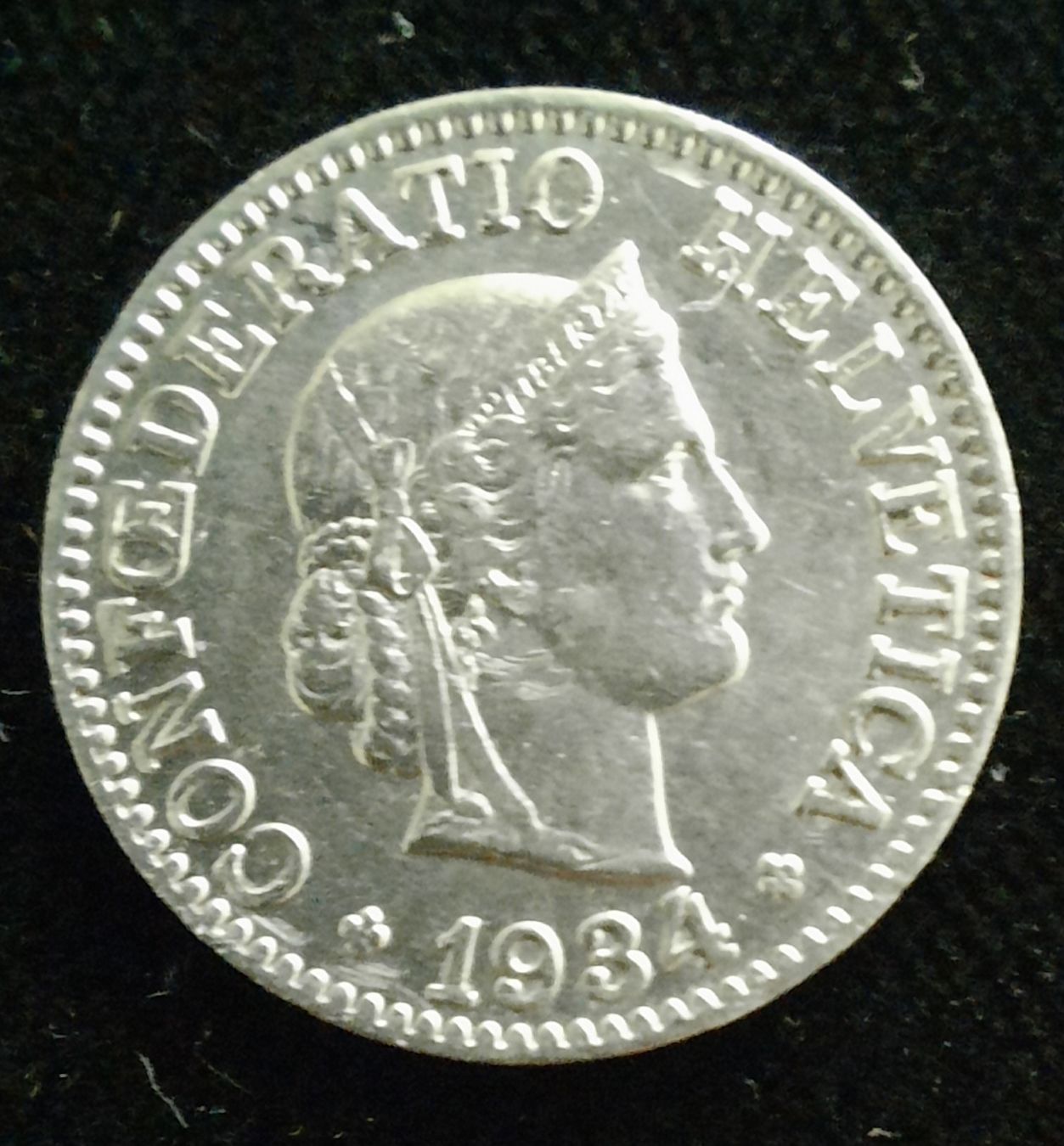Tutti le monete: 10 Rp. 1934 ss – Usato da Zürich venduto da Limmatufer