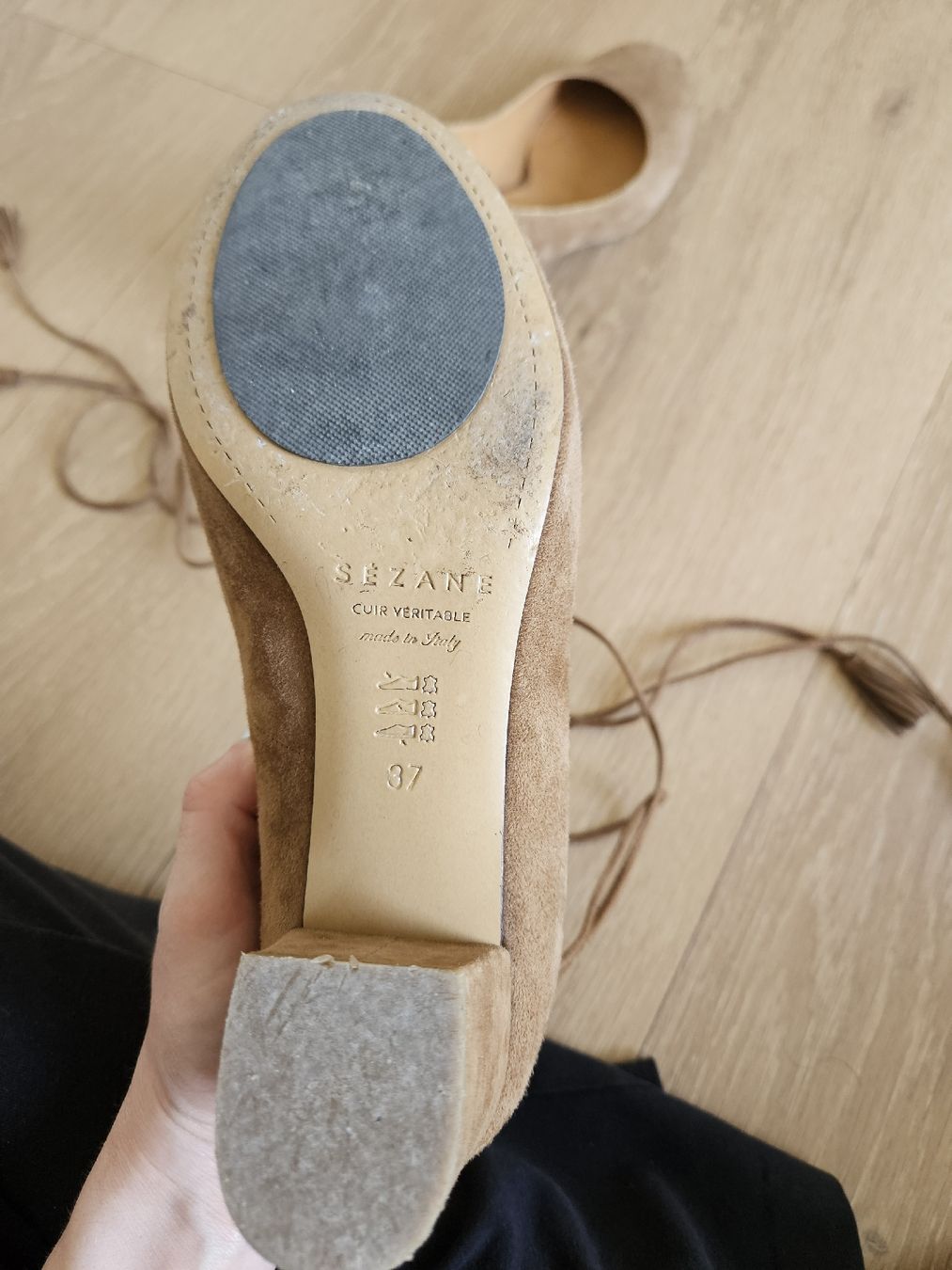 Sezane Scarpe da donna: Sézane Suede Leather Babies-Gr. 37 – Usato da Oberwil BL venduto da mpouxry 3