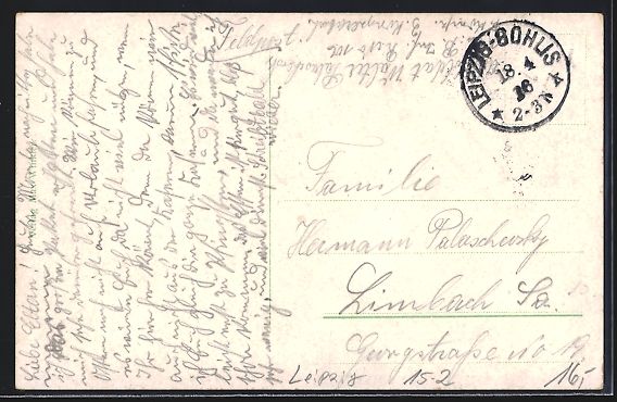 Foto & Poster: Leipzig, Zeppelin über der Kaserne des  – Usato da Berlin venduto da bartko-reher 1