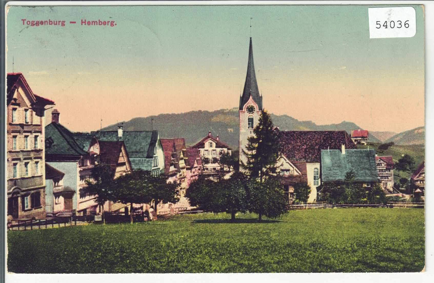 Cartoline postali: Höhenkurort Hemberg - Toggenburg - Litho – Usato da Ettingen venduto da Kartenplanet