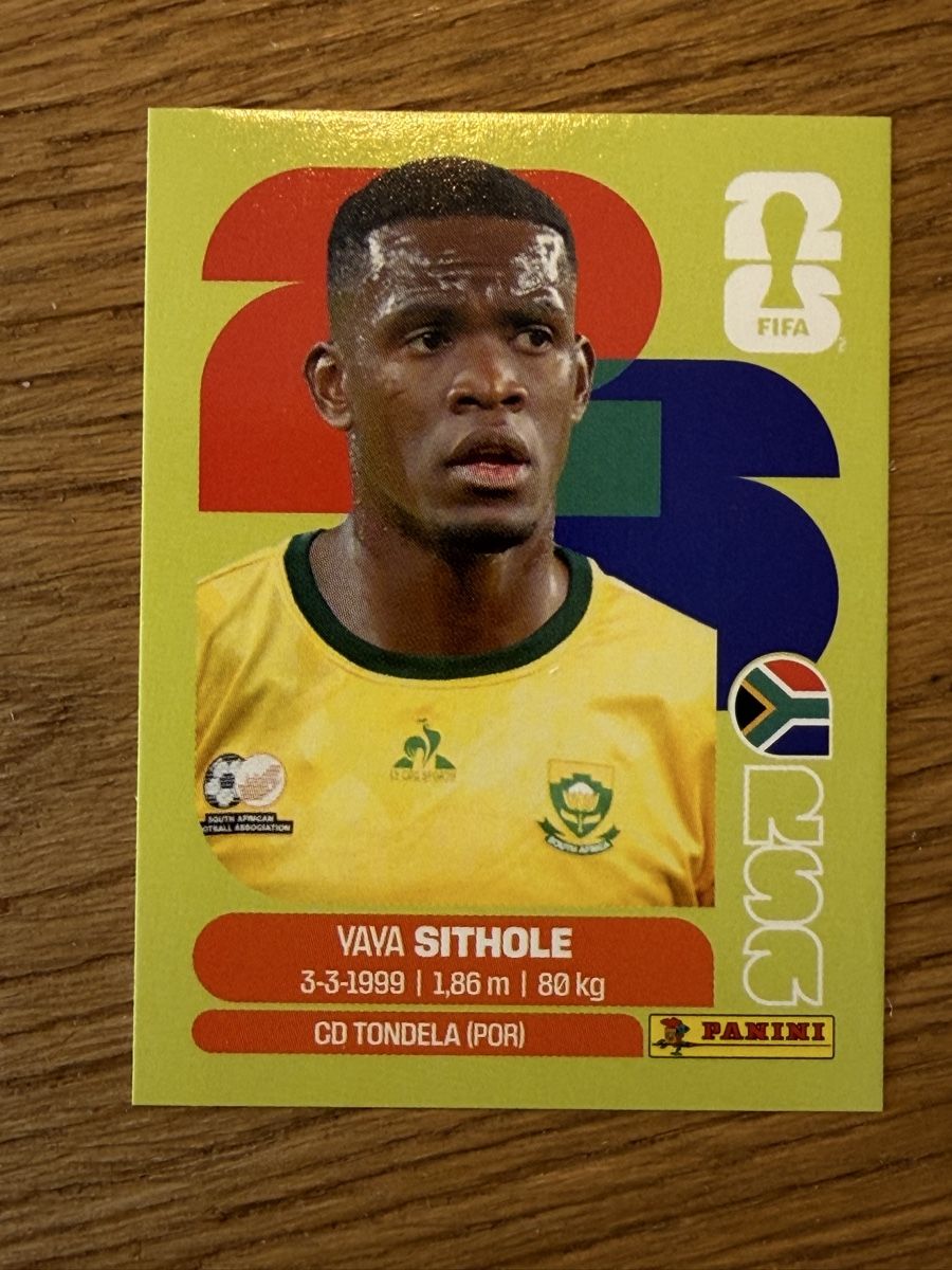 Panini Carte collezionabili: Panini WM 2026 Sithole RSA 15 – Nuovo (secondo la descrizione) da Reinach BL venduto da Pepe2412