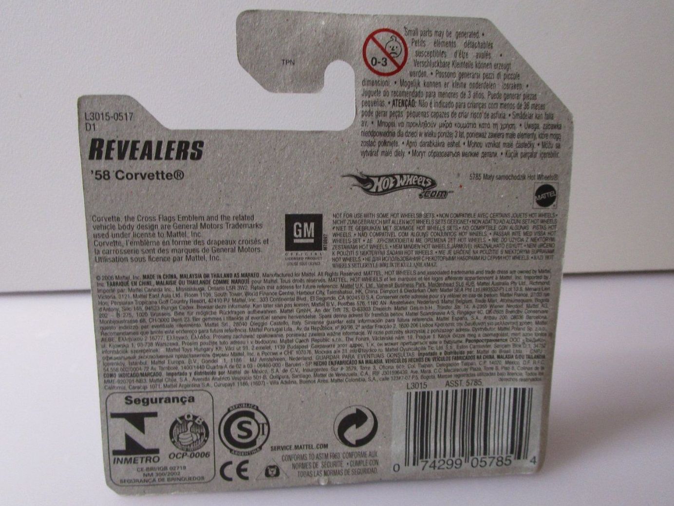 Hot Wheels Modellautos: HOT WHEELS '58 CORVETTE  -  L3015 – Neu und originalverpackt aus Chêne-Bourg von breno56 4