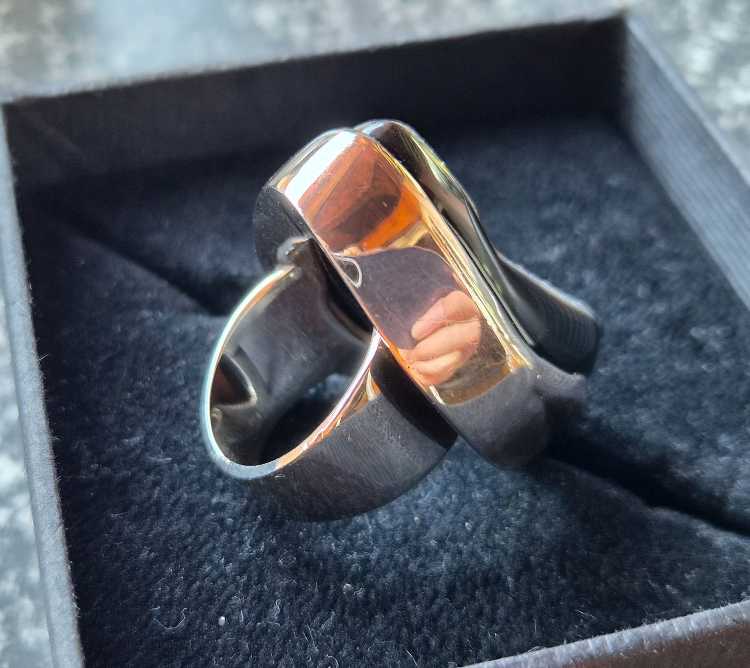 Anelli: Fingerring silber mit natürlicher Achatdruse – Usato da Gams venduto da kat_lg5l 7