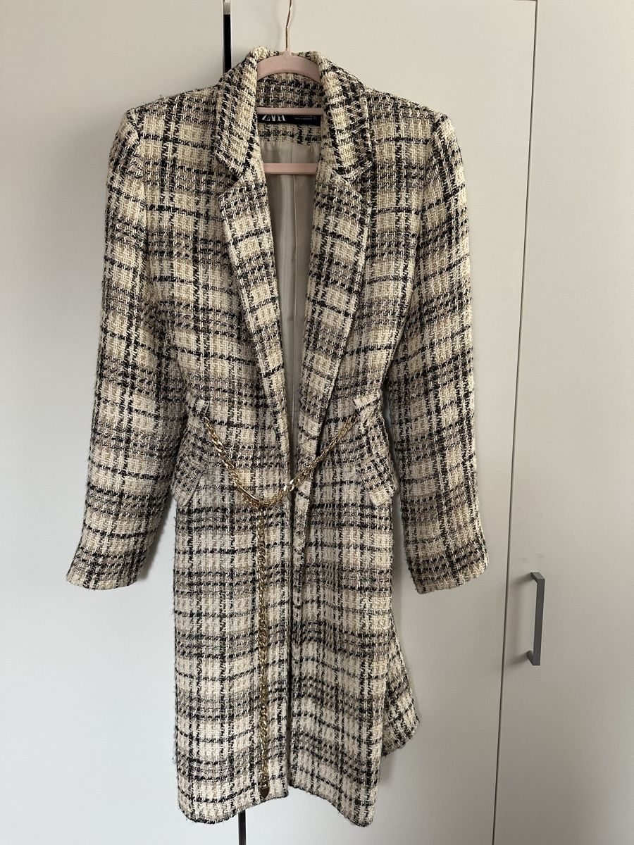Zara Cappotti: Frühlingsmantel mit Caromuster, Zara – Usato da Wallisellen venduto da preloved.fastfashion