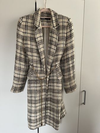 Mantel mit Karomuster, Zara