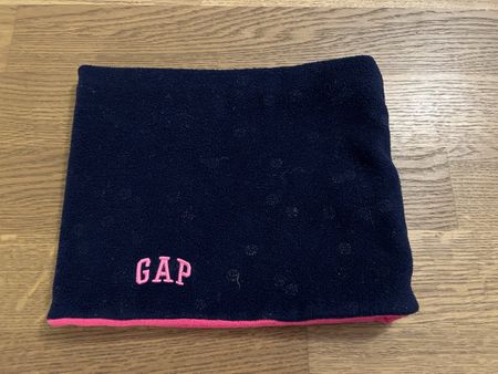 GAP Fleece Schlauchschal / Neckwarmer Dunkelblau & Pink Kids