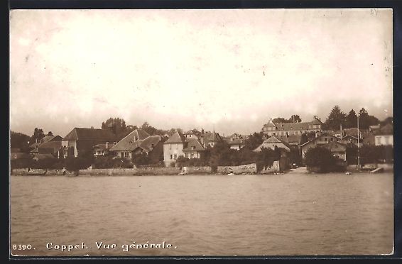 Cartoline postali: AK Coppet, Vue generale, 1910 – Usato da Berlin venduto da bartko-reher
