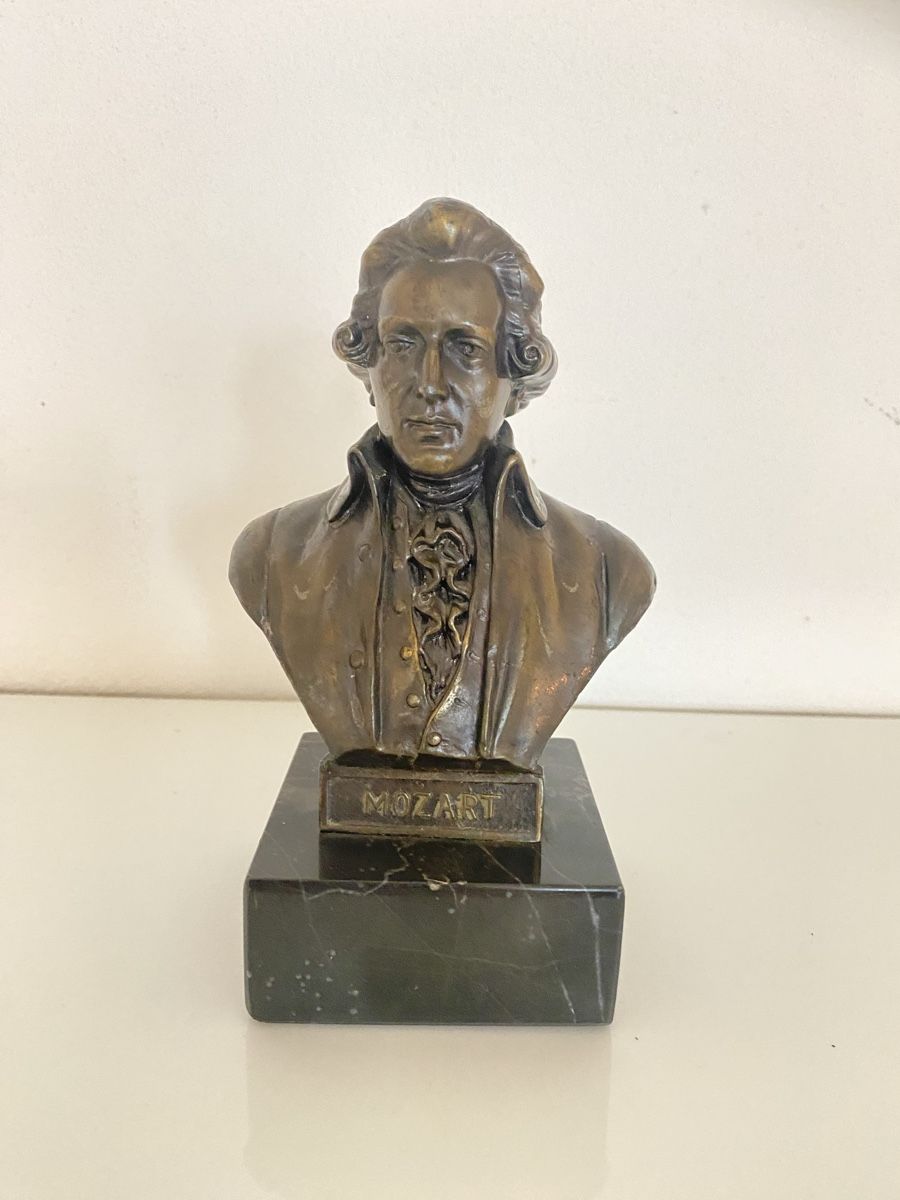 Sculture & Statue: Büste Wolfgang Amadeus Mozart – Usato da Luzern venduto da S.Kern01