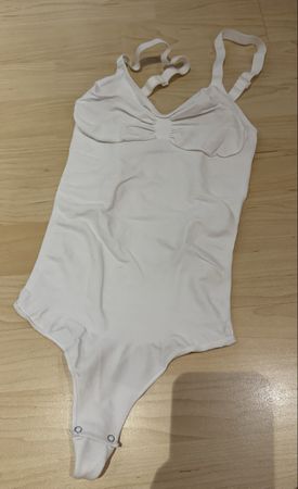 Weisses Creamy Fabrics Body - Grösse L