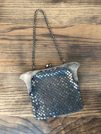 Vintage Operntasche Theatertasche Mesh Metall