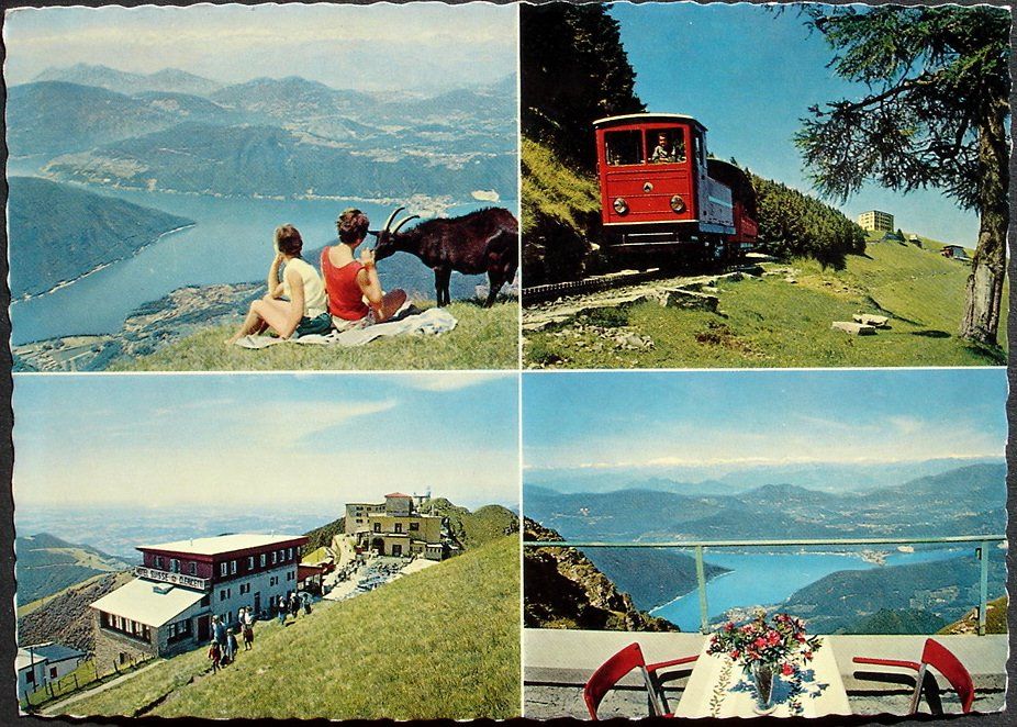 Cartoline postali: MONTE GENEROSO mit Bahn – Usato da Jona venduto da philajona