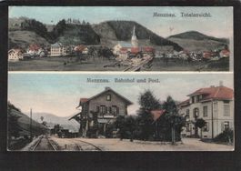 #Menznau LU , Bahnhof u. Post , Totalansicht