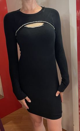 Sexy Chic Abito di viscosa-decorato strass-M/L-nuovo