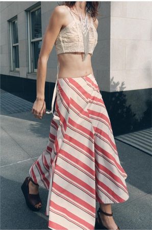 ZARA Sommerrock Maxirock Gr.40 Baumwolle  ROCK NEU 79.90