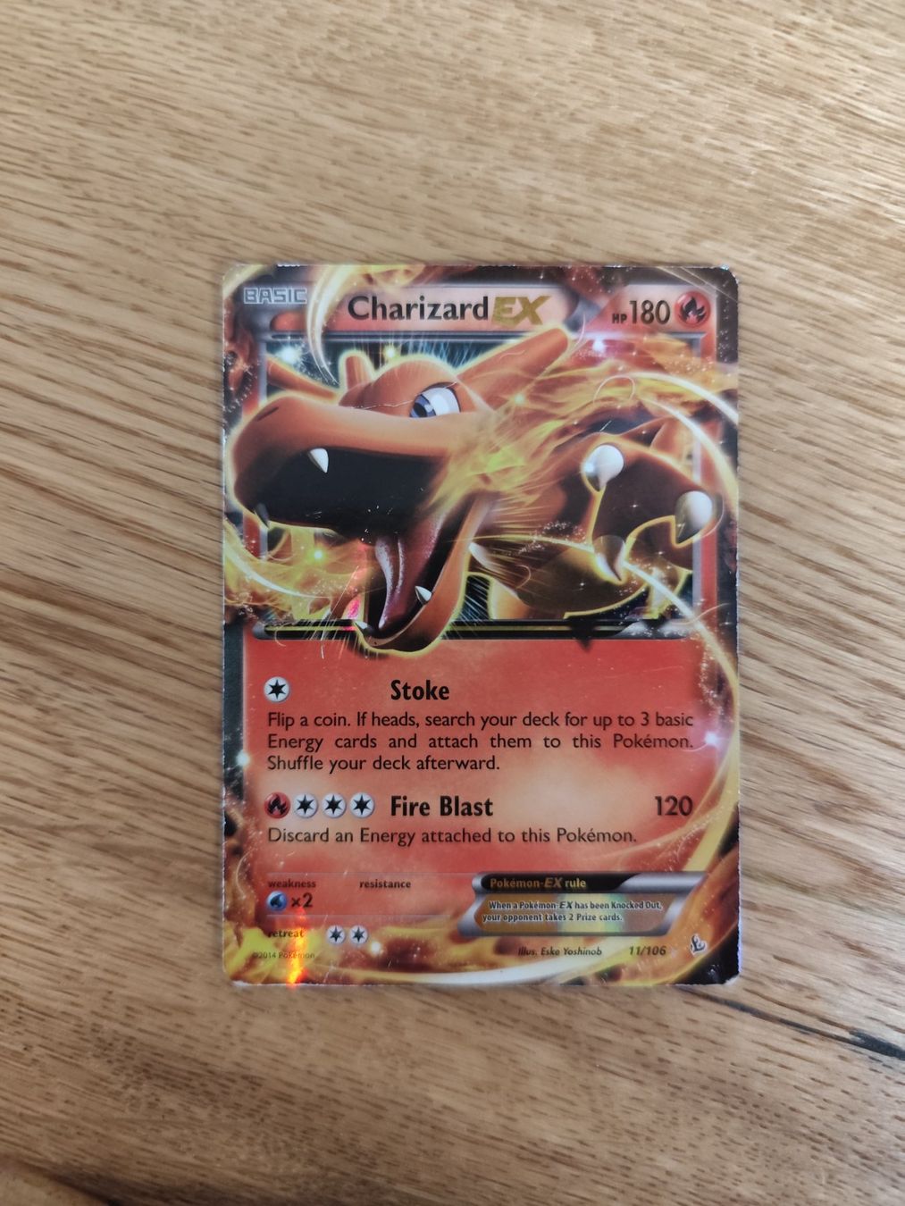 Pokémon Sammelbilder & Trading cards: Pokemon Charizard EX Flashire 2014 holo – Gebraucht aus Winterthur von SMOKY062