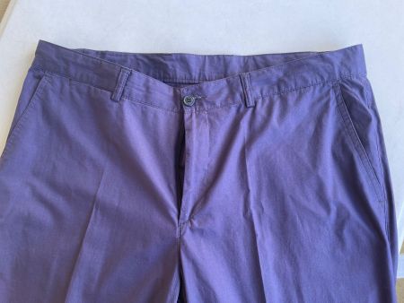 Sommerliche und leichte Herren-Stoffhose Gr. 48, Dunkelblau
