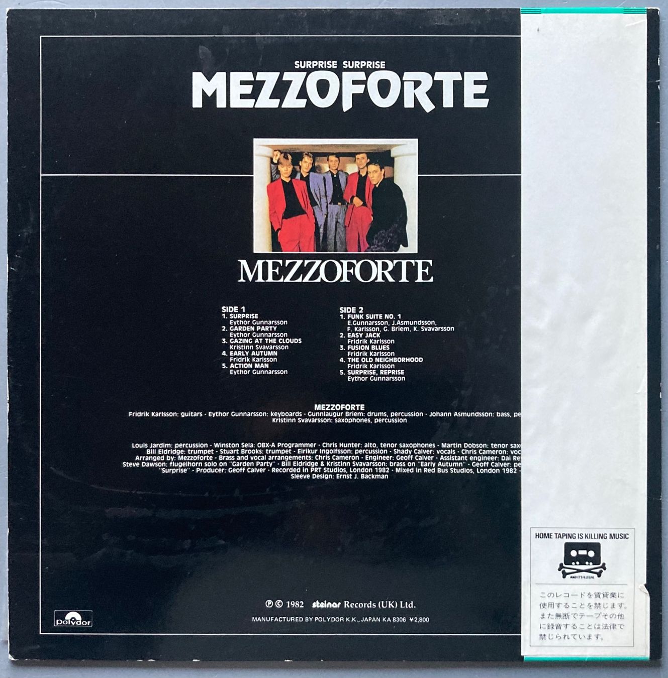 Dischi in vinile: MEZZOFORTE - SURPRISE SURPRISE – Usato da Poliez-Pittet venduto da Newtown-Records 1
