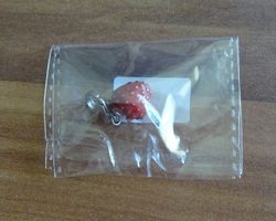 Charm Erdbeere für Kette oder Bettelarmband