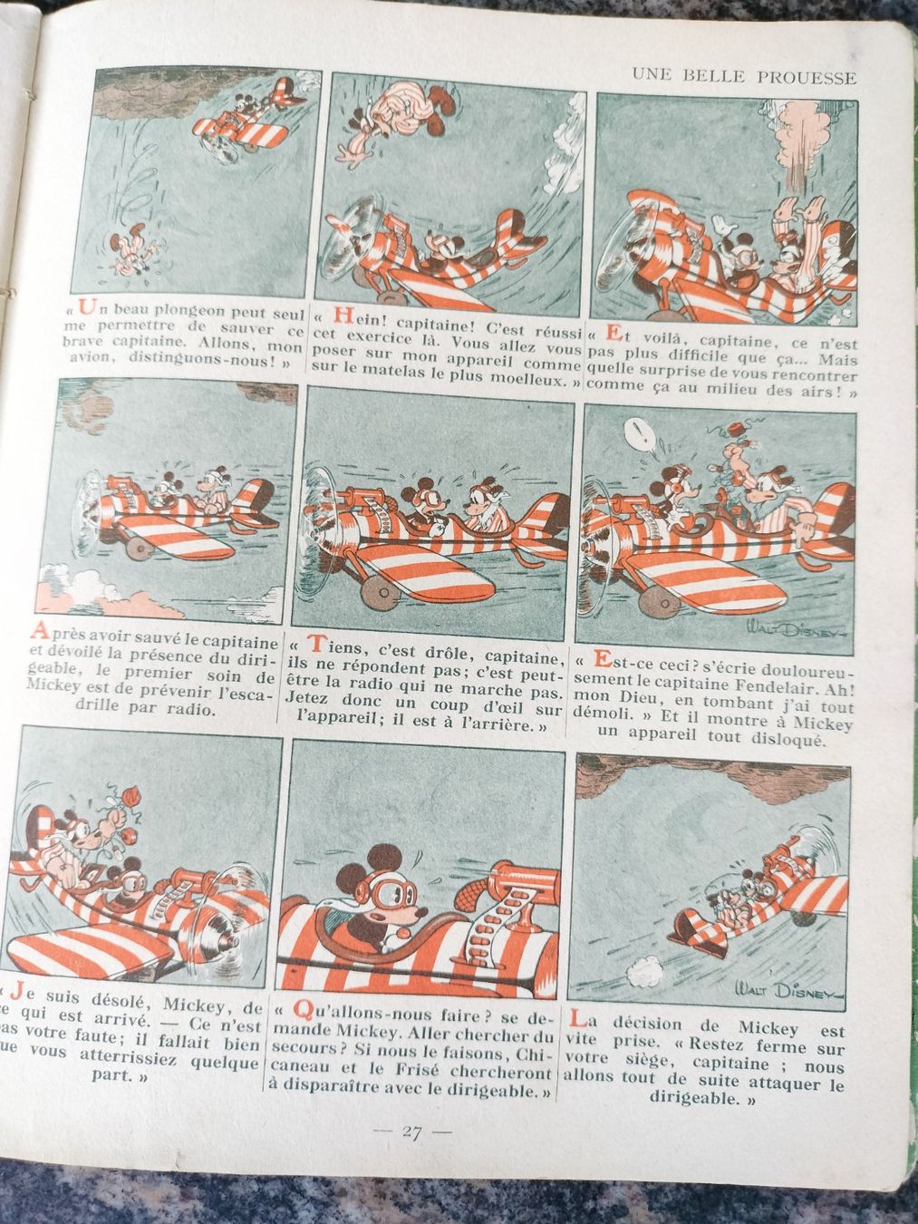 Fumetti: Mickey Aviateur - Hachette - Réédition 1950 – Usato da Cortaillod venduto da rozinna 3