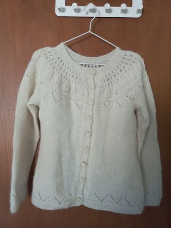 Strickjacke Wollpullover Island Pullover Norweger Damen Gr M