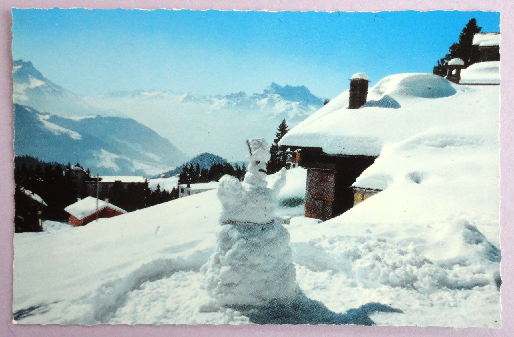 Cartoline postali: Leysin, Dents de Morcles et du Midi – Usato da Fétigny venduto da Billy2miny