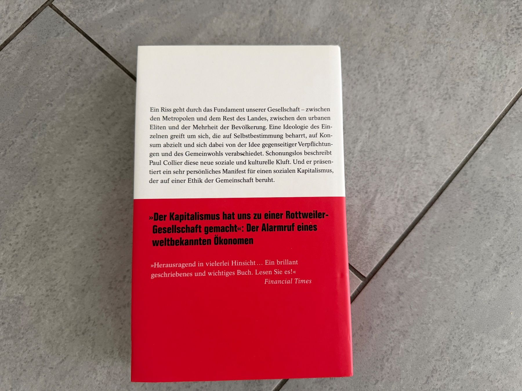 Bücher: Sozialer Kapitalismus - Paul Collier – Gebraucht aus Bülach von Loredana13 1