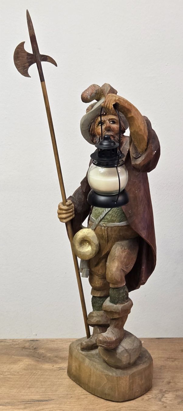 Statuette: Nachtwächter aus Holz – Usato da Kriens venduto da 1mars10 3