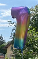 Ballon chiffre 7 multicolore pour fête d'anniversaire🎉