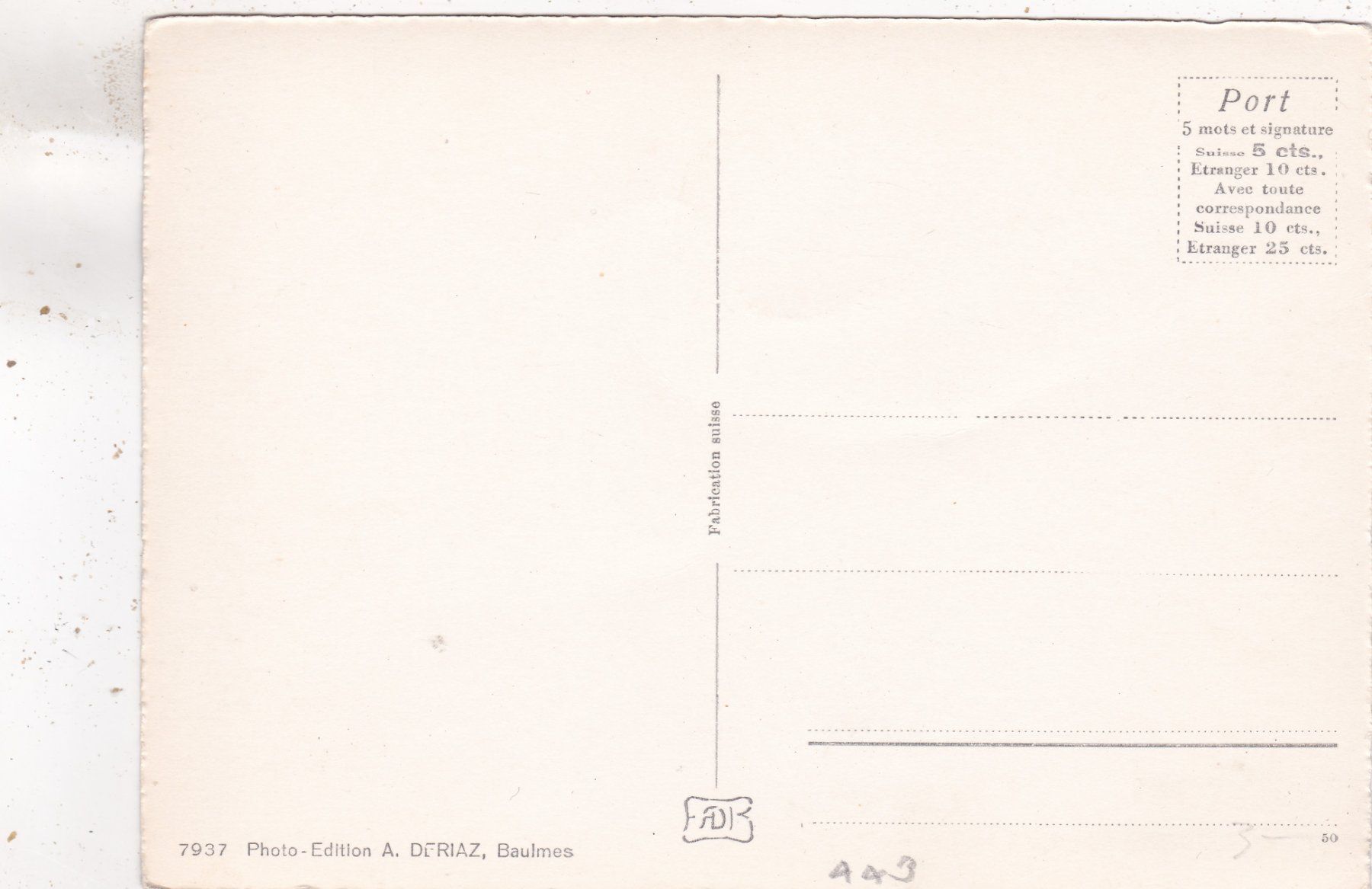 Cartoline postali: Baulmes Eglise et la cure – Usato da Herisau venduto da Lisegrat2008 1