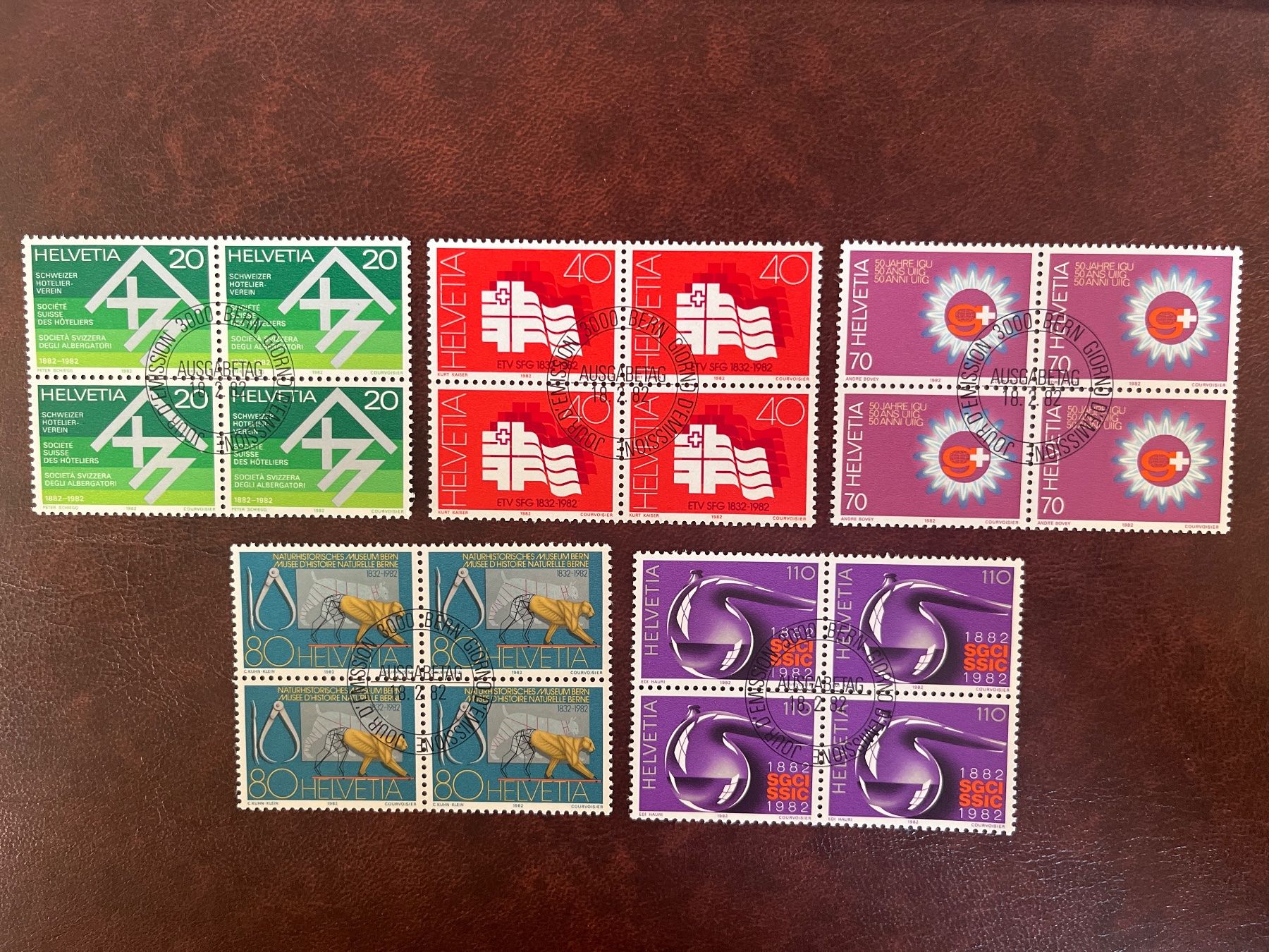 Alle Briefmarken: 1982 Sonderpostmarken I 4erblock ET-Stempel – Neu (gemäss Beschreibung) aus Freidorf TG von ern_7s68